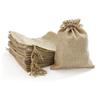 50pcs Drawstring Linen Bags Portable Compact Multifunctional Soft Linen Jewelry Pouches
