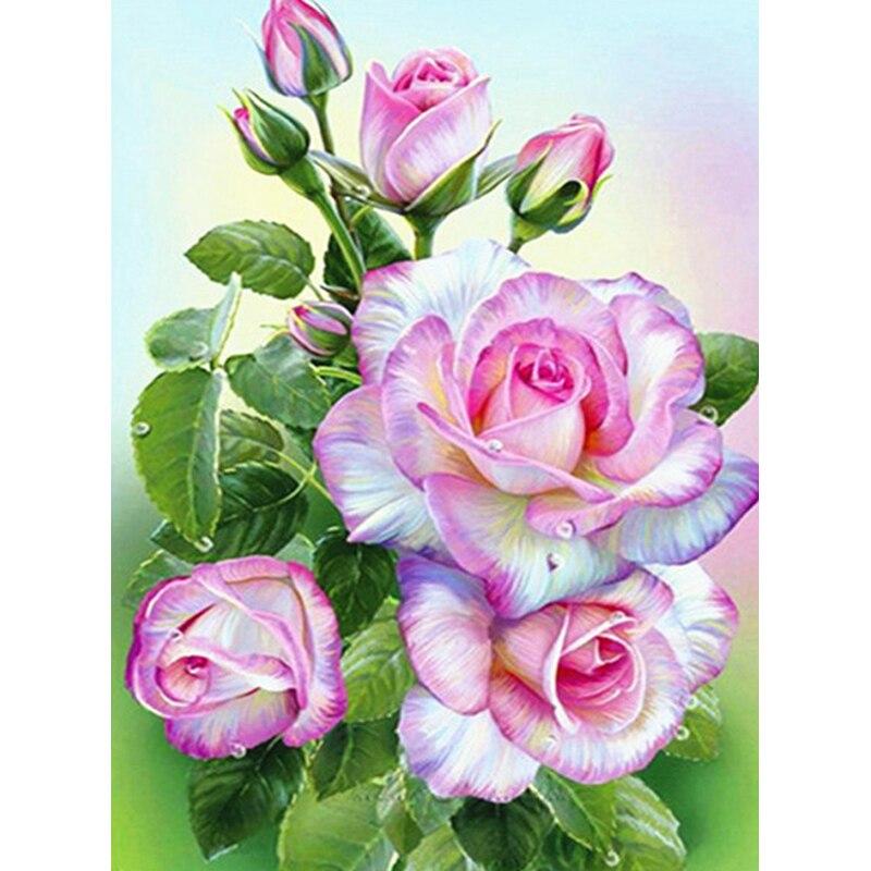 

Новый 5D DIY алмазная живопись цветок алмазная вышивка пейзаж вышивка крестиком ремесла полная круглая дрель домашний декор ручной подарок Full Round 20x30CM