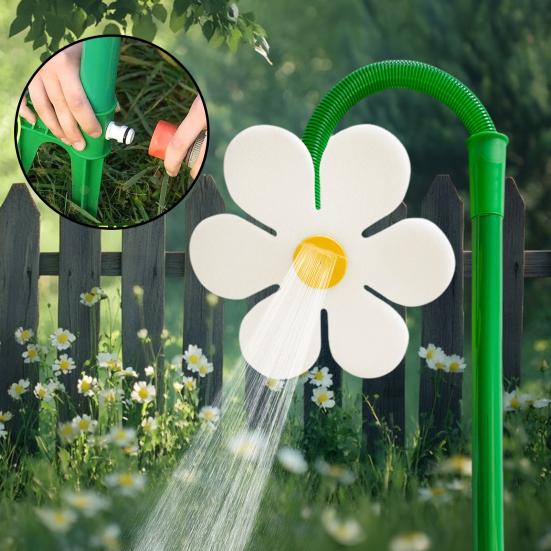Dancing Flower Sprinkler for Dogs Crazy Flower Lawn Sprinklers with Spike Garden Irrigation Tool for Yard Watering Decoration