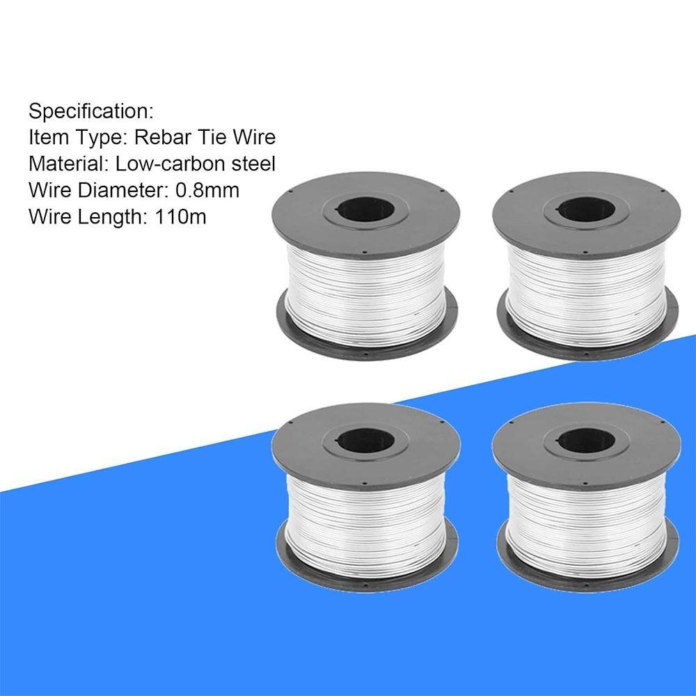 1/4 ks 0,8 mm průměr vázací drát na armaturu 110 m délka ocelová armovací cívka automatický vázací stroj na armaturu