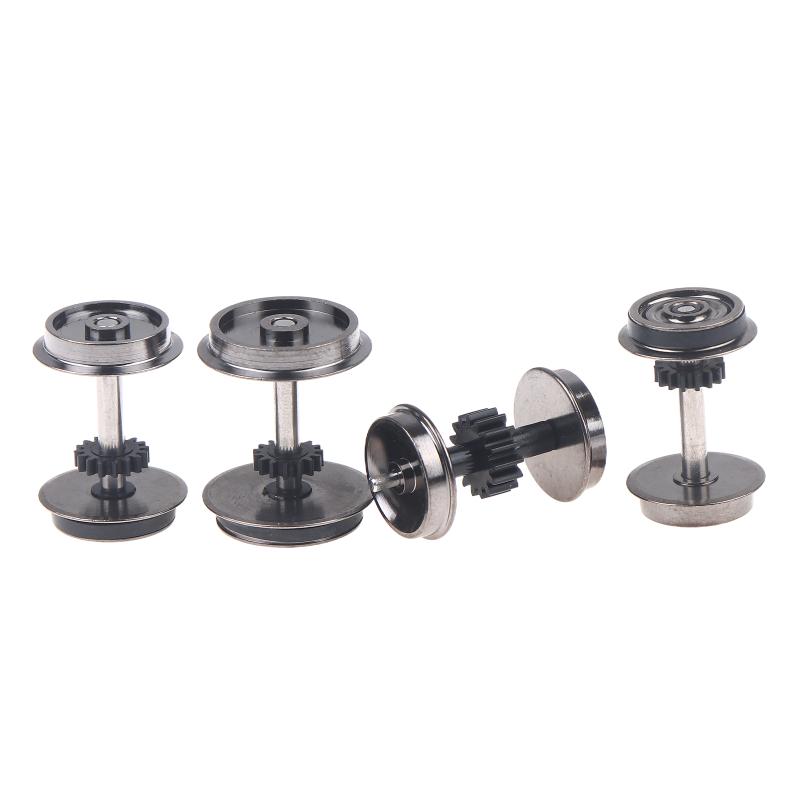 2 Pieces Ho Scale Wheels Upgrade Dc Wheel Set For 1:87 Model Trains Railroad Ho Gauge Wheels For Model Trains Diy Accessory