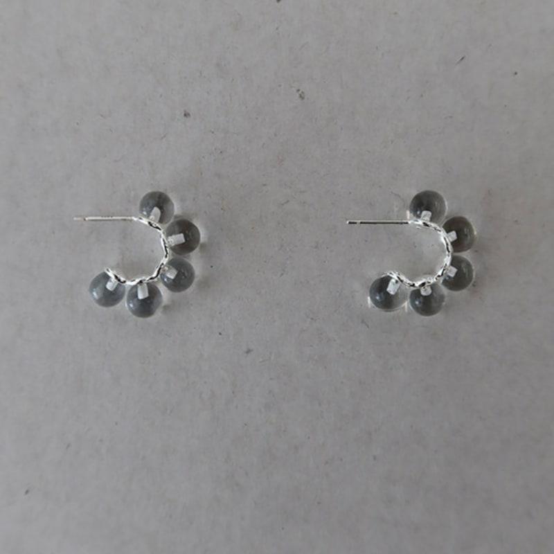 

MIDNIGHT MOMENT bubble clear earring SILVER