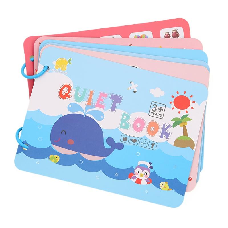 Kid Quiet Book Montessori Baby Educational Toy Logical Life Ability Sorting Match Game Baby Sticker Toy for Child Book Gift