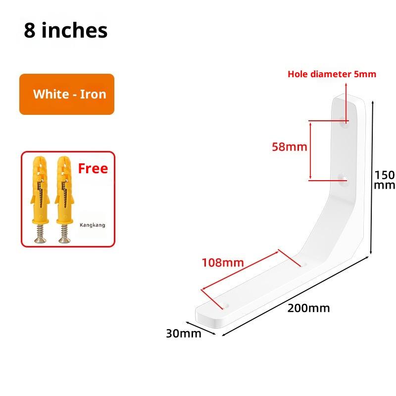 1PC Angle Brackets Industrial Floating L Shelf Bracket Thick Heavy Duty Wall Mounted Shelf