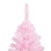 Maison Exclusive - Arbre de Noël artificiel pré-éclairé et boules rose 210 cm PVC
