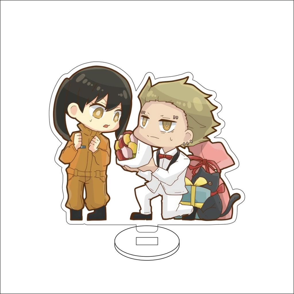 10CM AnimeFire Force Figure Stand Model Shinra Kusakabe/Arthur Boyle/Akitaru Obi Cute Desk Decor Standing Sign Gifts
