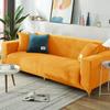 Samt-Plüsch-Sofabezug für 1/2/3/4 Sitze, Jacquard-Sofabezug, L-förmiger Sofabezug, Schutz für Bankbezüge