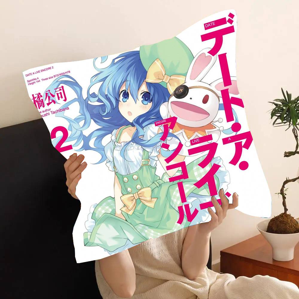 Anime Himekawa Yoshino Pillow Case Fashion Square Pillowcase Bedroom Sofa Room Ins Decoration Leisure