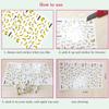 Manicure New Year Xmas Santa Claus Elk Gold White 3D Glitter Holographics Nail Stickers