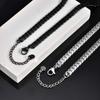 Edelstahl Kubanische Kette Halskette für Männer 6mm Kette Punk Minimalistische Halskette Hip Hop Wasserdichter Schmuck Geschenk 50/55cm