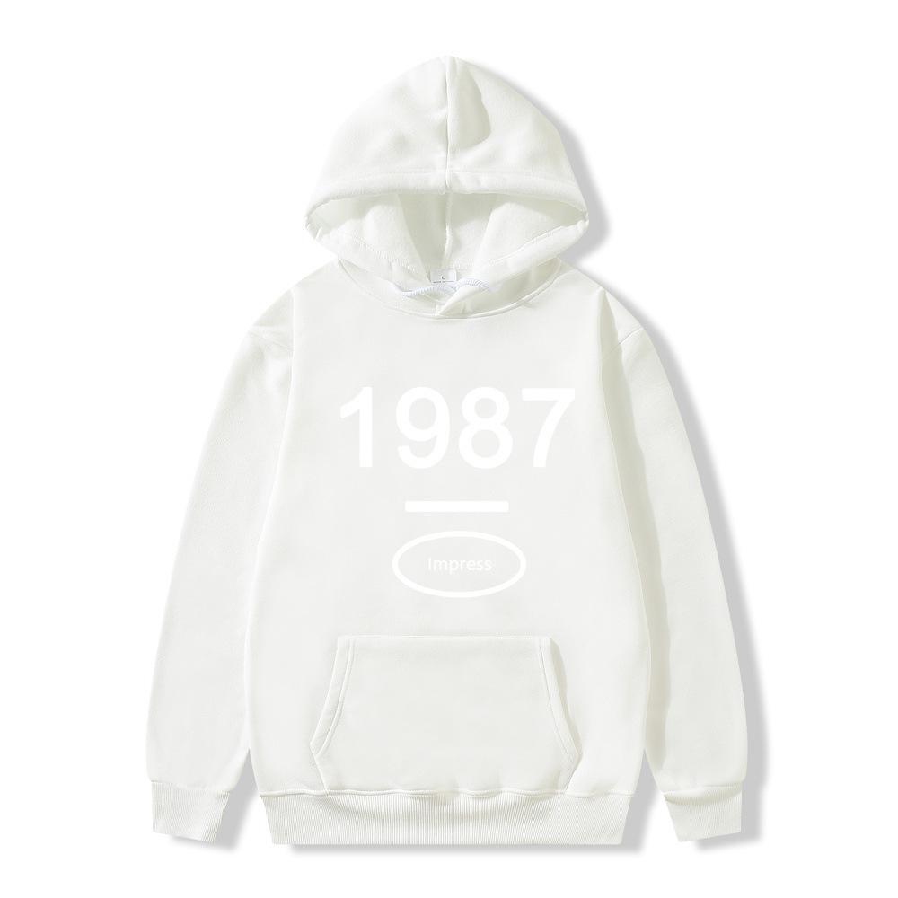 American retro hooded sweater for men and women ins trendy loose hoodie for one piece