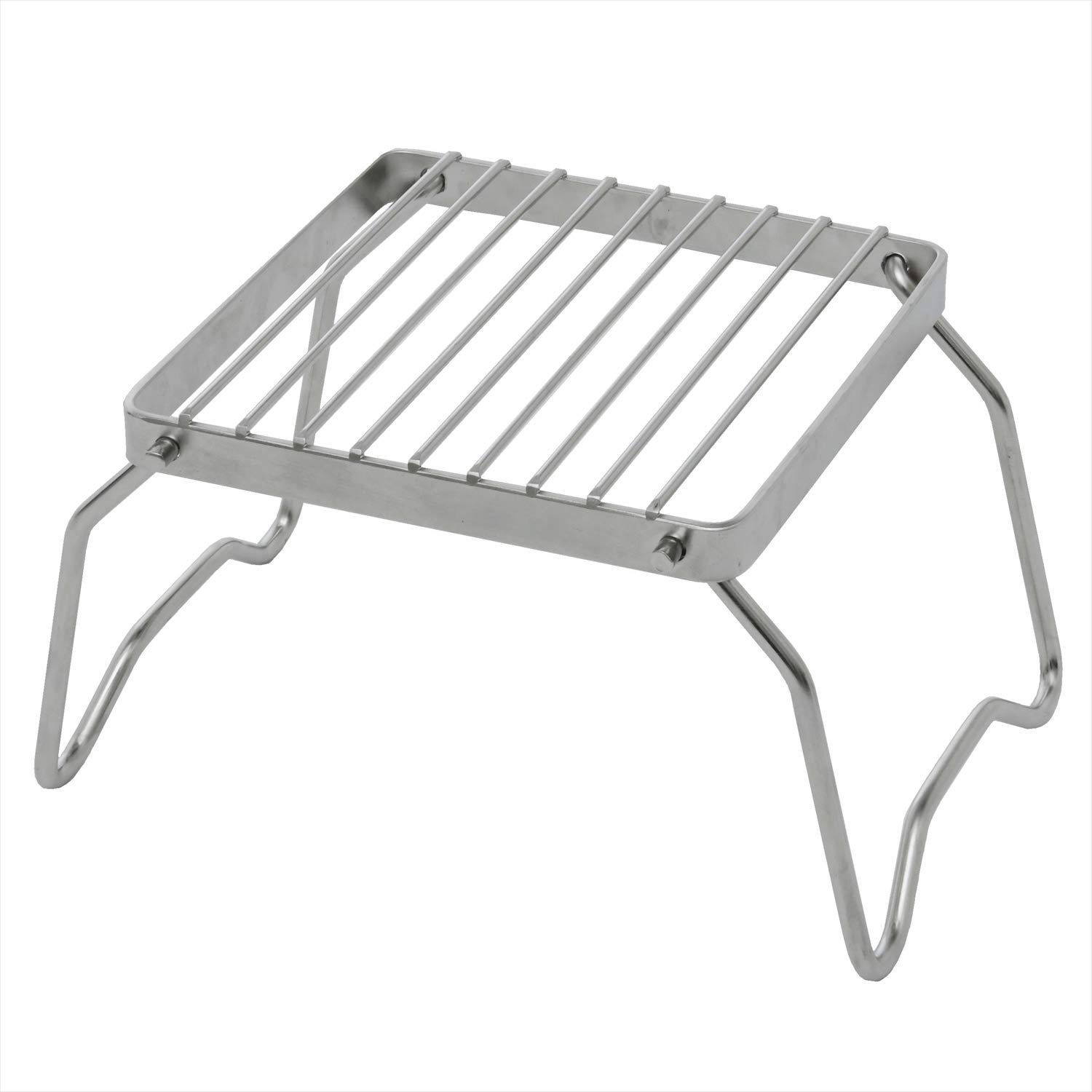 

Campers Collection Yamazen Cooker Stand, Solo Camping/Outdoor, Foldable, Lightweight, Compact, Silver, Single Burner Stand SBS-16