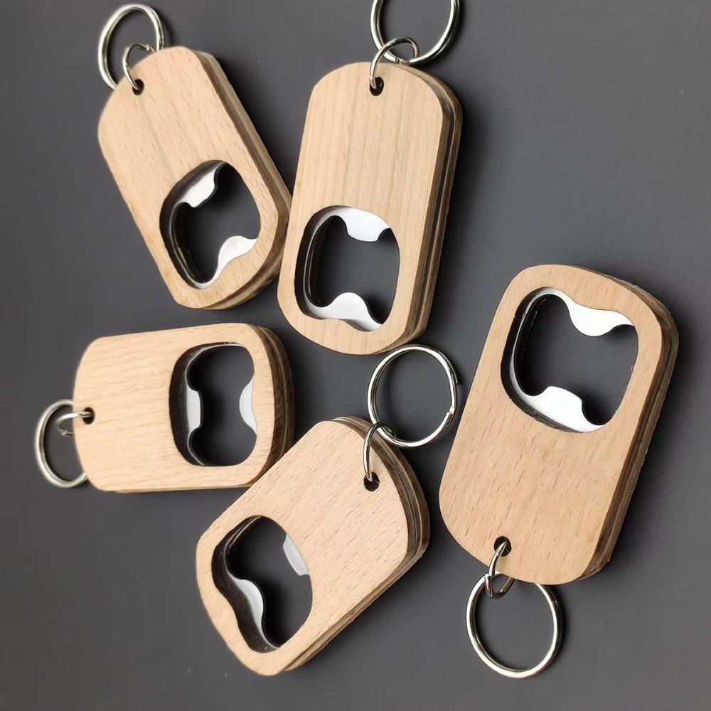 5 Piece with Key Ring Key Chain Beer Bottle Opener Vintage Beer Bottle Cap Remover Party