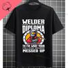 UnisexS Welder Graphic TShirt  God Guides My Hands Fashion Shortsleeve Pure Cotton Oneck Casual Humor Style Tshirt