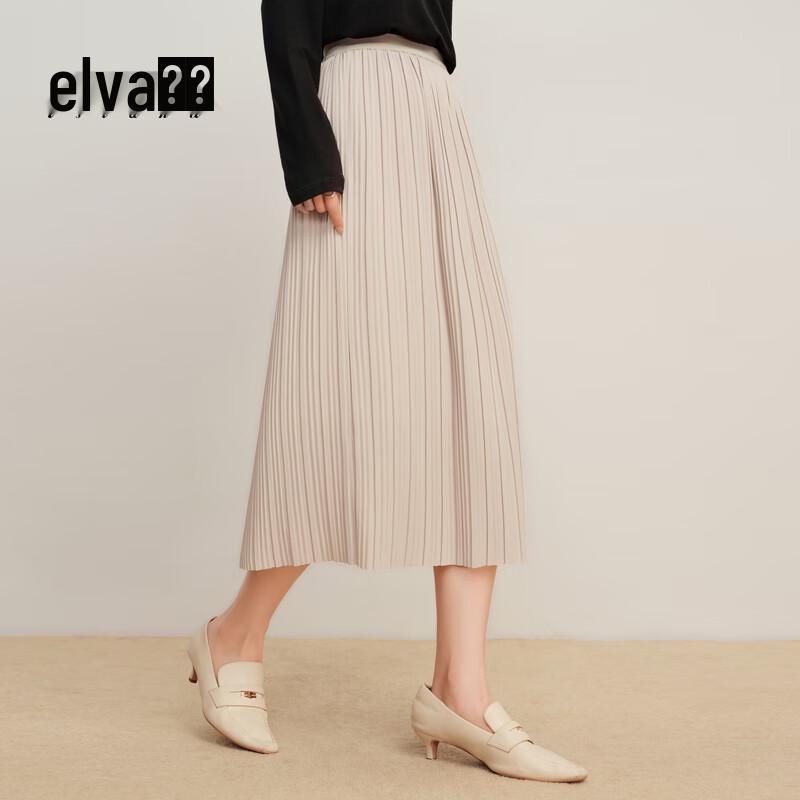 

Elva Island Women s Casual A-Line Midi Skirt M