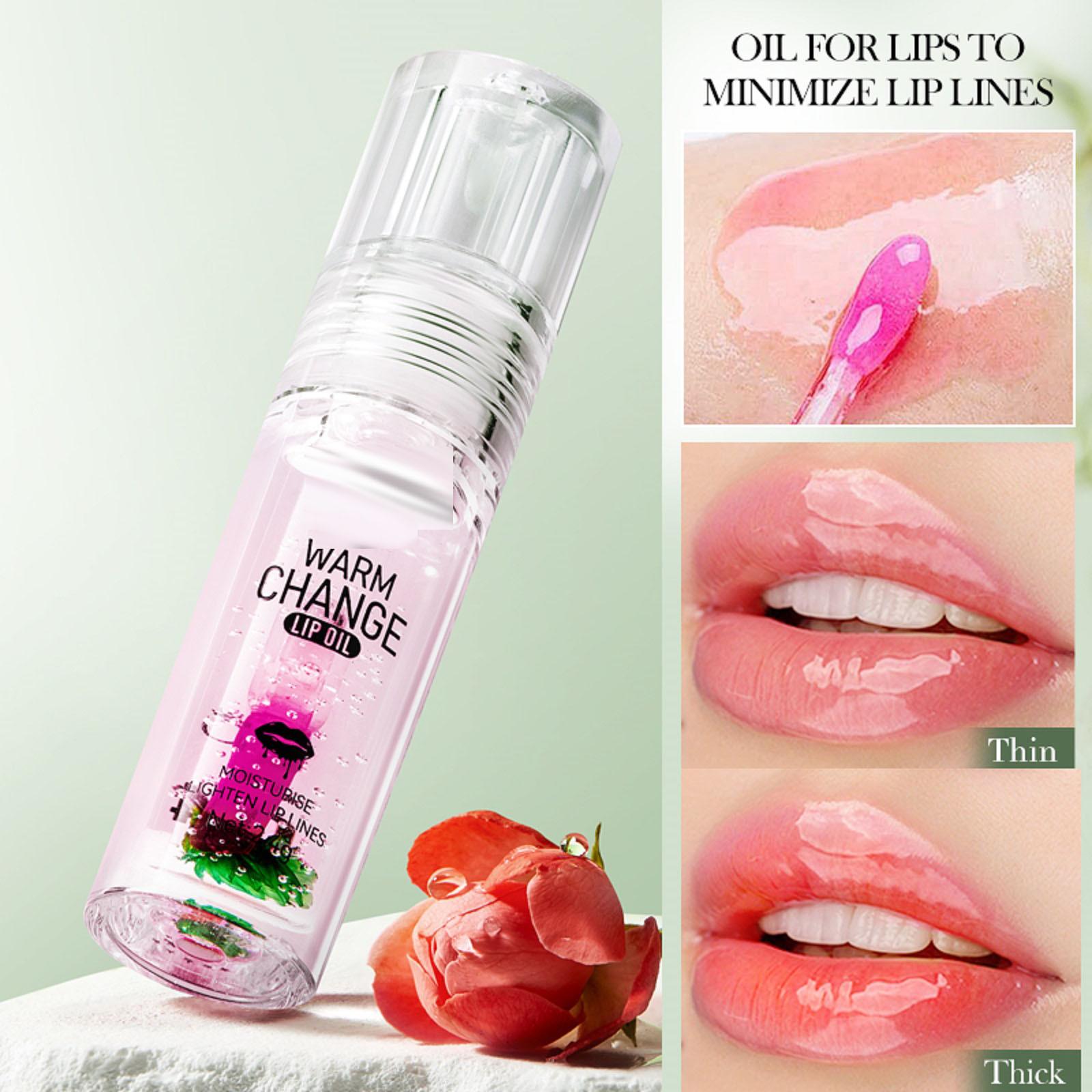 

Зимняя помада для губ «Зимний глоток» с цветочным эффектом, масло для губ, подарок для женщин, питает губы, масло для губ с изменением цвета, 1 шт., 2,4 г One Size