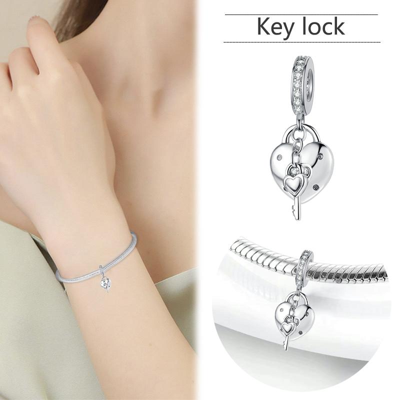 New Copper Bicycle Super Cool Motorcycle Key Car Sunglasses Charm Pendant Suitable For Original Bracelets Diywomen'S Jewelry