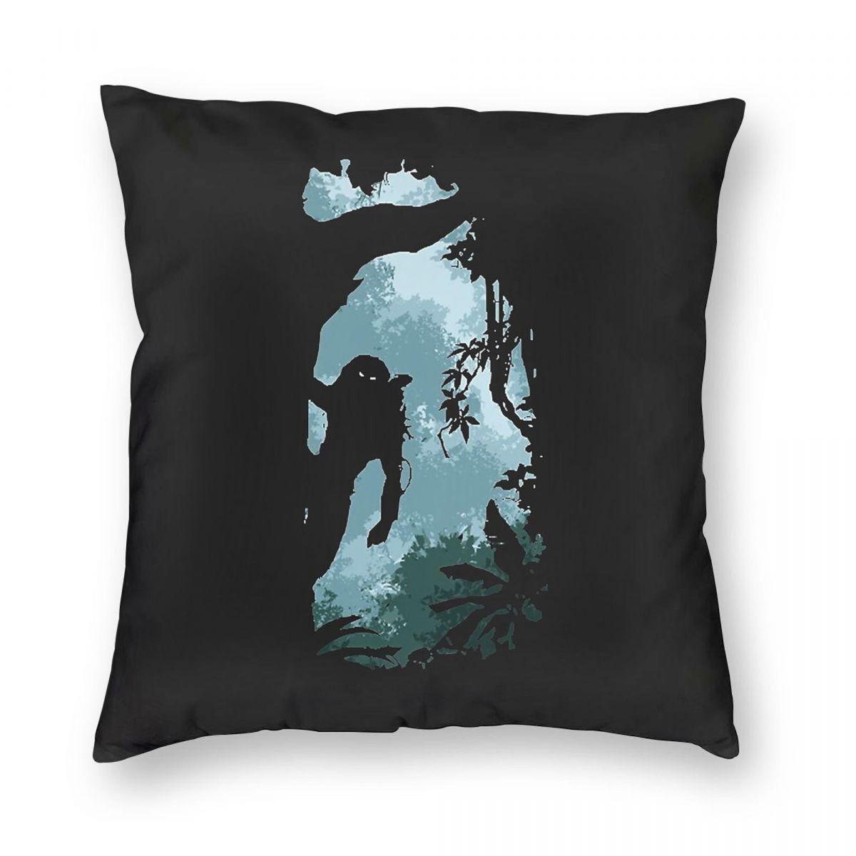 Predator Jungle Hunter Square Pillowcase Polyester Linen Velvet Creative Zip Decorative Car Cushion Cover 30x30cm