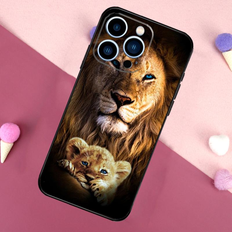 

Lion Alpha Male Cub Phone Case For iPhone 17 Pro Max 17 Air 16E 13 12 Mini 15 14 Plus 11 16 Pro Max Back Cover iPhone 17 Air
