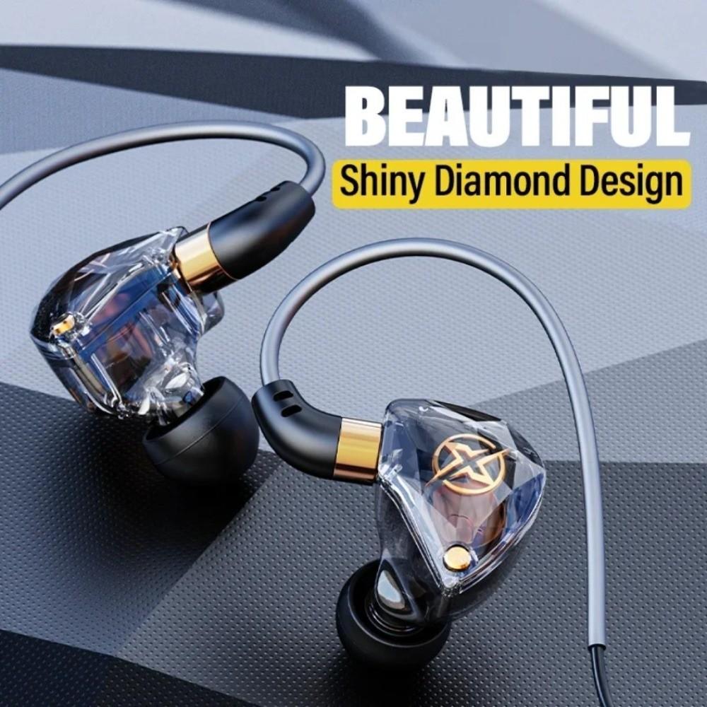 3.5mm Wired Earphone Dynamic Wired Headset Music Earbuds in Ear Earphones  Live Stream