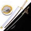 31/40inch Demon Slayer Katana Luminous Sword LED Light Kyoujurou Anime Cosplay Prop Real Japanese Katana Samurai Lightsabre Toy