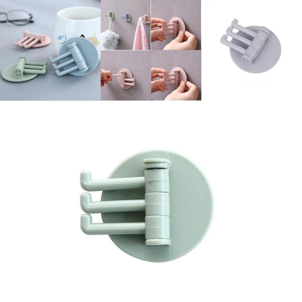 Versatile Rotatable Seamless Adhesive Hook Ideal For Kitchen Towel Wall Hanger Organization