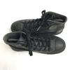 CONVERSE Leather High Top Sneakers Black US5.5 Unisex Vintage Style(USED)