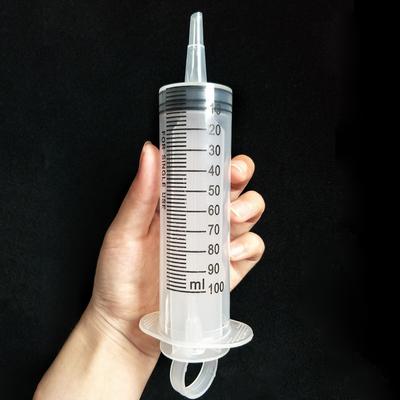 100ml Messspritze Klebefüllflüssigkeit Spritze Nährstoff Steril Einlauf Spritze Gesundheit Ohne Nadel für Tierfutter Fütterung