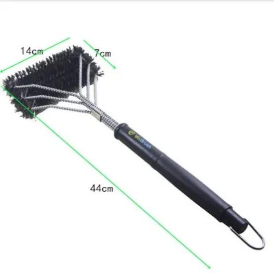 Pizza Stove Oven Clean Copper Brush Scraper Household Grill Brass Bbq Rack Machine Cleaning Brush with Long Handle Pizza Peel