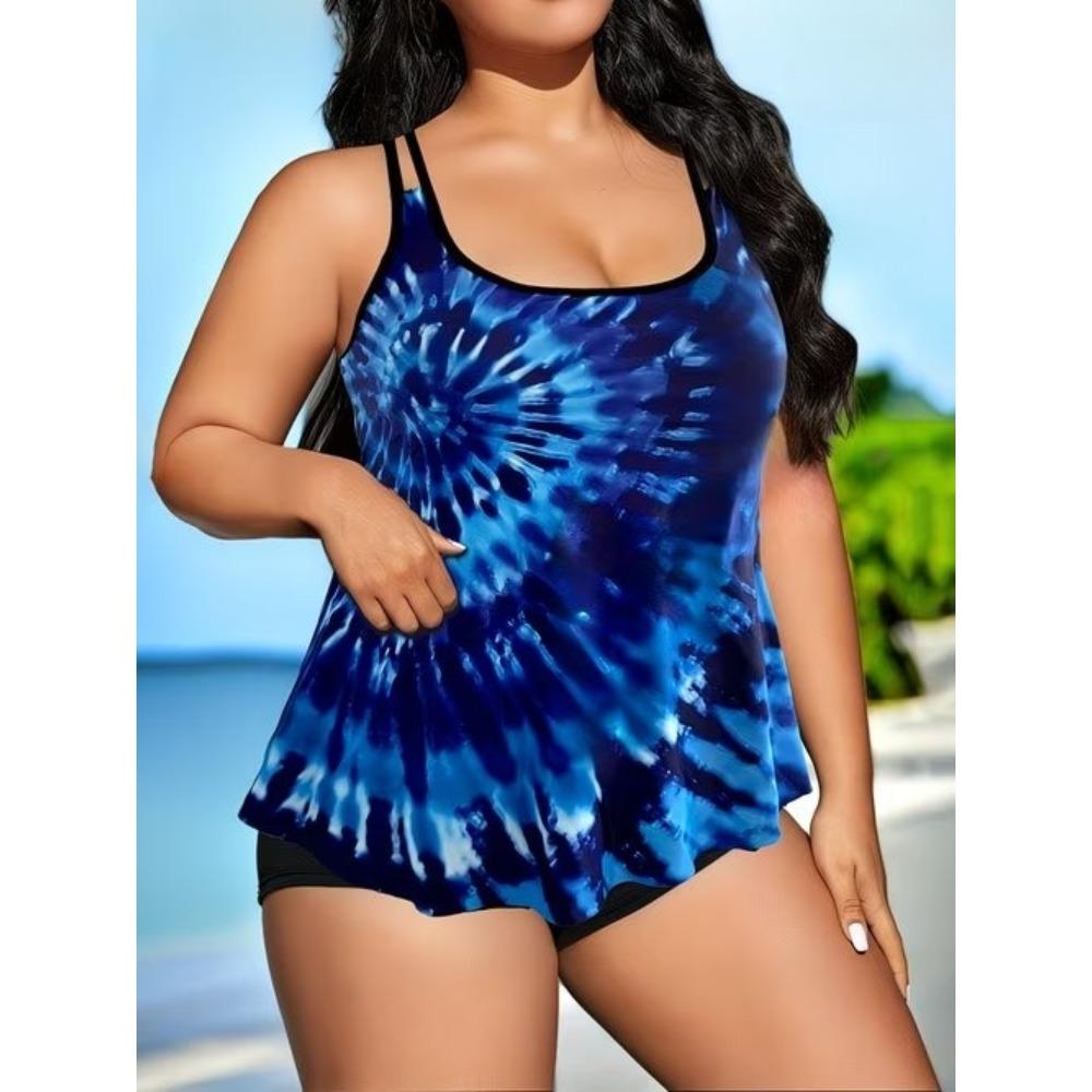 Costume da Bagno Tankini da Donna 2 Pezzi Costume da Bagno Stampa Astratta Costumi da Bagno per le Vacanze