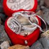 Three Sets Of Rings With Micro-Inlaid Diamonds, Eight Hearts And Eight Arrows Simulated Square Ring, Wedding Proposal Ring.