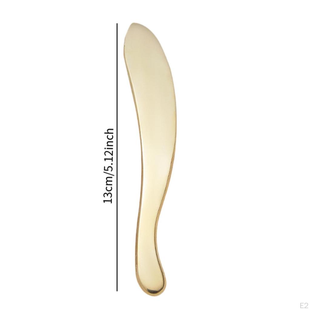 Gua Sha Facial Tool Brass Professional Handheld Portable Guasha Board for Face
