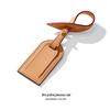 D-70 Leather Luggage Tag for LV Montaigne Bag – Old Flower Design, Travel Tag Replacement, Color Change Option.