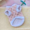 Autumn and Winter Pet Dog Dog Cat Clothes Vest Thickened Warm Cute Go Out Cold Pet Clothing
