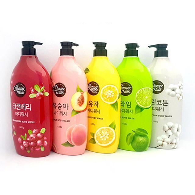 Shower Mate Large Capacity 1200g Body Cleanser Clean Cotton