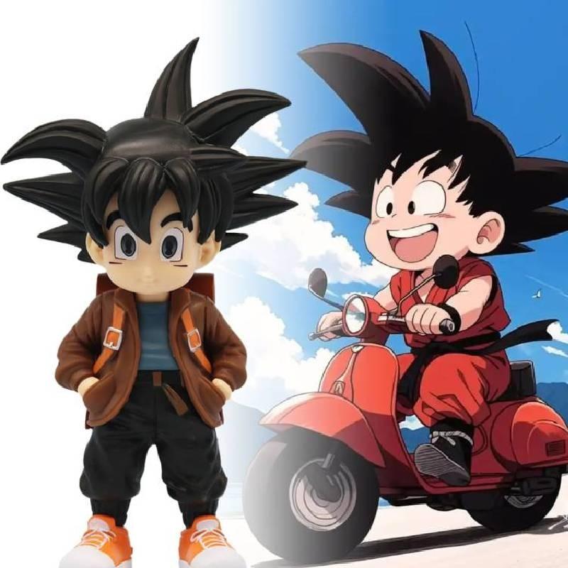 Son Dragon Ball Goten Figurine Q Version Student Model Anime Statuary Toys Gift