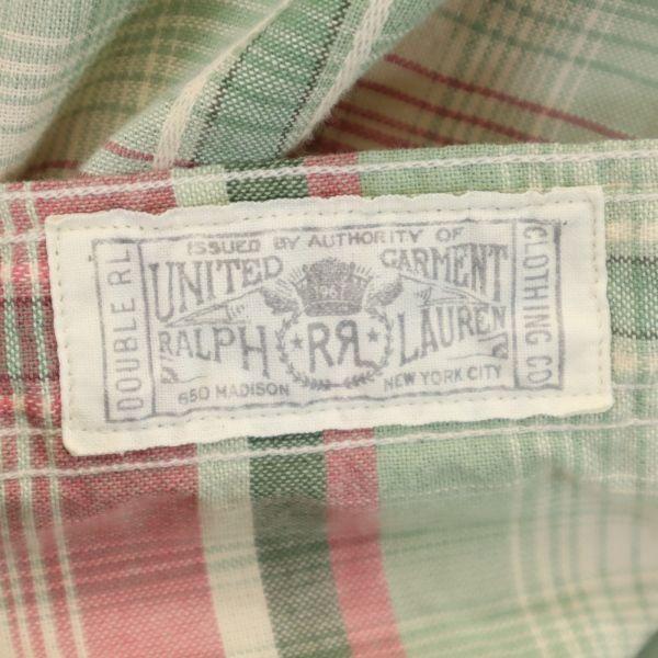 RRL Black Tag One Star Striped Pattern Short sleeve shirt XS RALPH LAUREN Men's Used