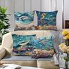 Fantasy Underwater World Decorative Pillowcase, Ultra-soft Polyester Material Living Room Sofa Back Car Pillowcase Decoration