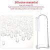PULABO Baby Training Toothbrush, Baby Finger Toothbrush with Silicone Gum Scouring Massager and White Box, Transparent Oral Care Tool, Long-Lasting