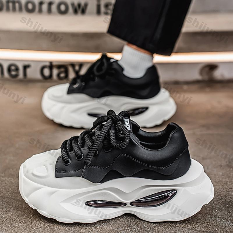 Fashion Men Casual Sneakers Spring Breathable Running Shoes 2025 Spring New Fashion Trend Casual Anti-slip Wear-resistant Platform Shoes