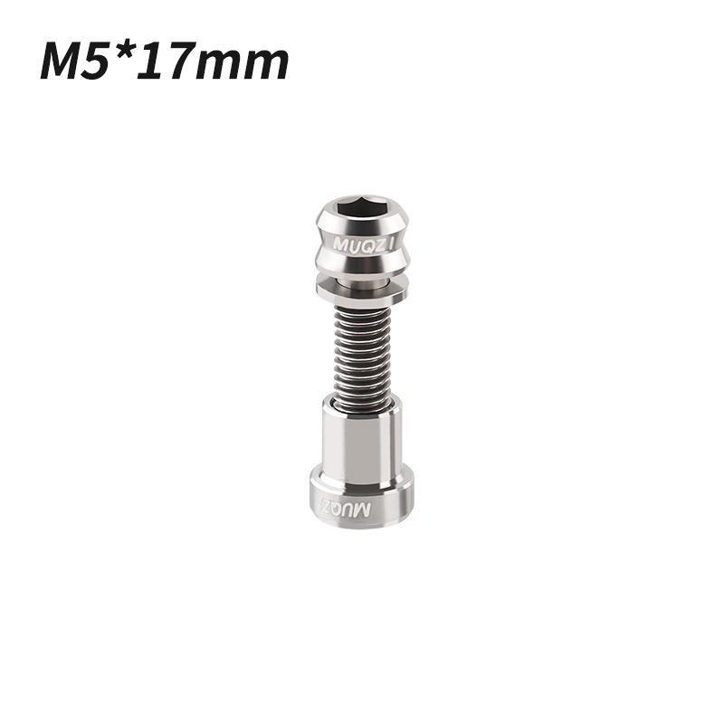 1/2Pcs Titanium Bolt M5X17Mm M5X19Mm Bicycle Nut Titanium Alloy Stem Bolts Road Folding Bike Screw Accessories