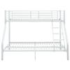 VidaXL Cadre de lit superposé Blanc Métal 140x200 cm/90x200 cm