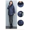 Hooded Padded Jacket Women's Mid Length Winter Fashion Thick Warm Jackets