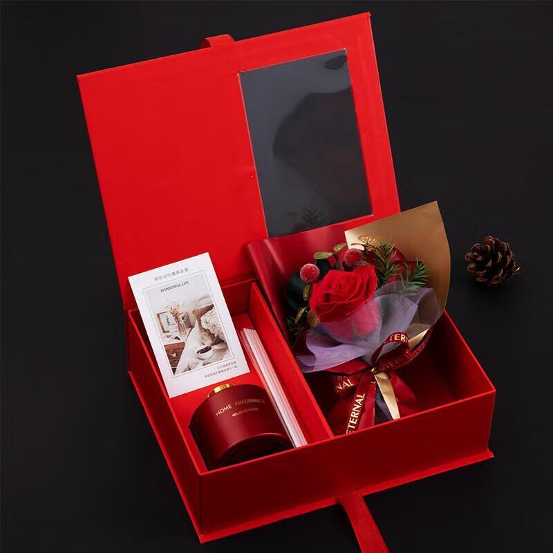 JINGRUIXIANG Scented Everlasting Rose Flower Gift Set