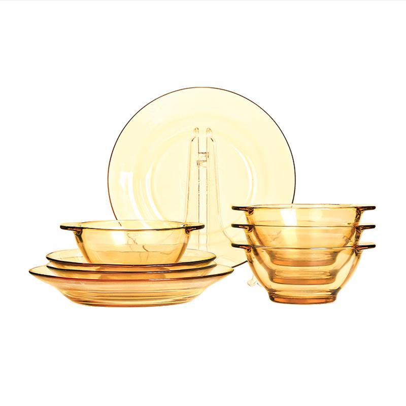 Pyrex Corning 8-Piece Heat-Resistant Glass Dinnerware Set