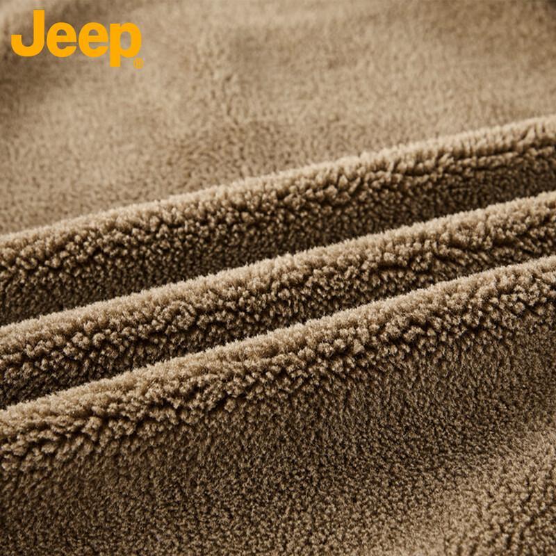 JEEP Men's Retro Washed Fleece Lined Winter Workwear Jacket