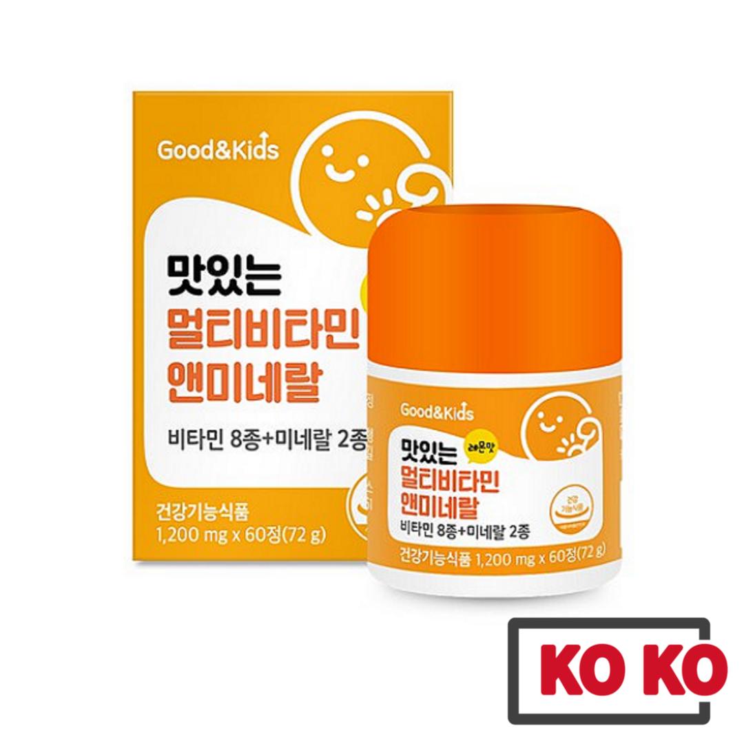 

[Natural Plus] Kids Multi Vitamin & Mineral Lemon Flavor 60 шт 60ea
