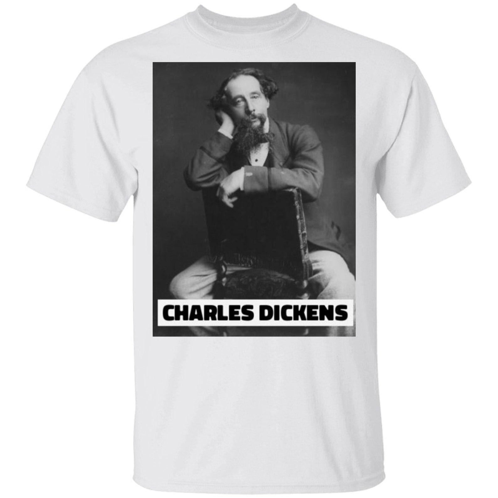 Charles Dickens Oliver Twist David Copperfield Great Expectations Christmas Carol English Writer Author Shirt G500 5.3 oz. T shirt 4XL