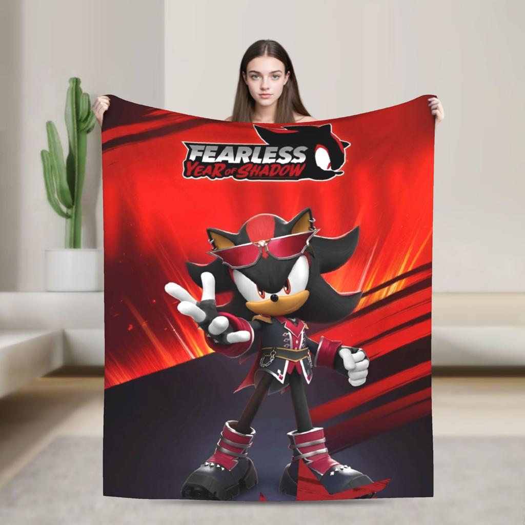 The Hedgehog Shadow X - Shadow's Path Vintage Blanket Flannel Vintage Warm Throw Blankets for Bedspread Autumn/Winter