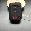 ZAD 3button key silicone rubber car key case cover set for Mitsubishi Mirage asx lancer 10 outlander colt LANCER Grandis Pajero